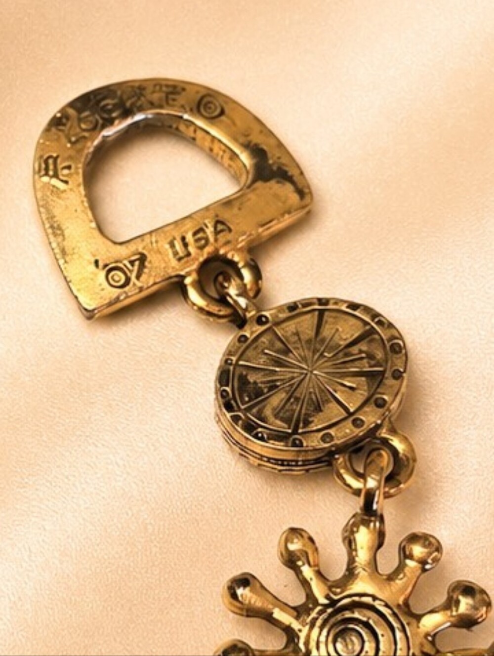 🌟 P. Locke Vintage Gold Plated Multi Links Bracelet - Picture 7 of 7